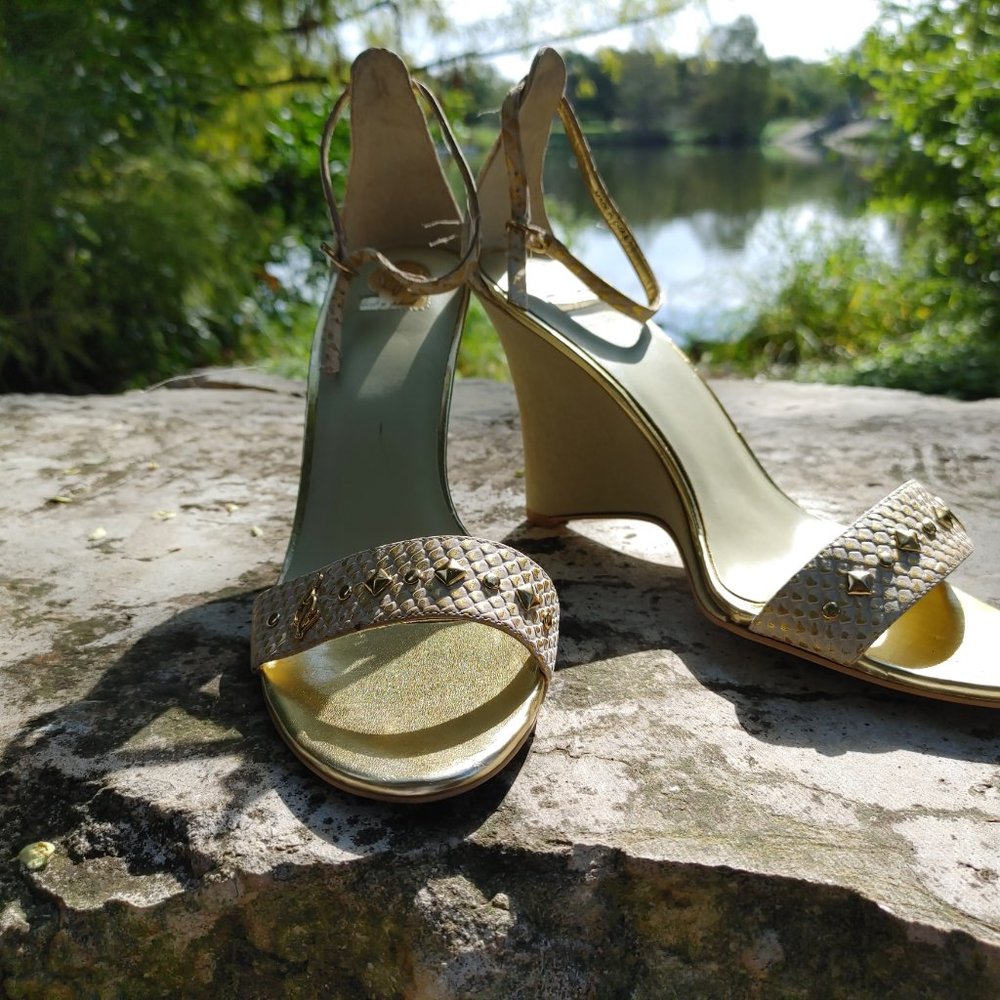 Baby Phat Gold Wedge